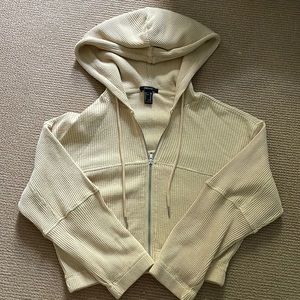 XS Forever 21 cropped zip up hoodie